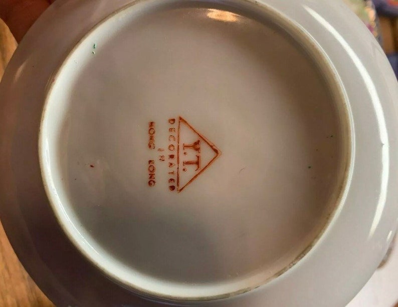 Vintage Hong Kong YT Decorated Rose Medallion Salad Plate Etsy