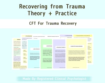 Trauma Healing Worksheets: Compassion Focused Therapy (PDF)