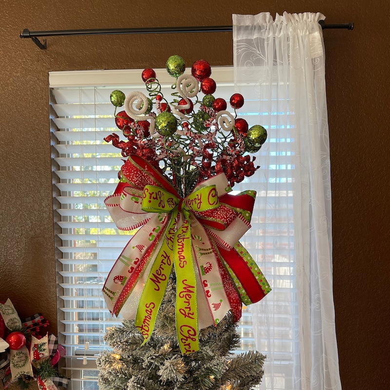Grinch Tree Toppers - Etsy