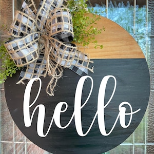 Front Door Decor, Welcome Door Hanger, Welcome Wreath, Everyday Wreath, Front Door Hanger, Door Hanger, Door Wreath, Front Door Wreath