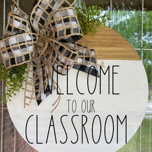 Teacher Door, Teacher Door Sign, Classroom Sign, Teacher Gift, Teacher Name, Welcome to our Classroom, Teacher Appreciation, Teacher Sign