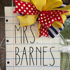 Teacher Door, Teacher Door Sign, Classroom Sign, Teacher Gift, Teacher Name, Welcome to our Classroom, Teacher Appreciation, Teacher Sign