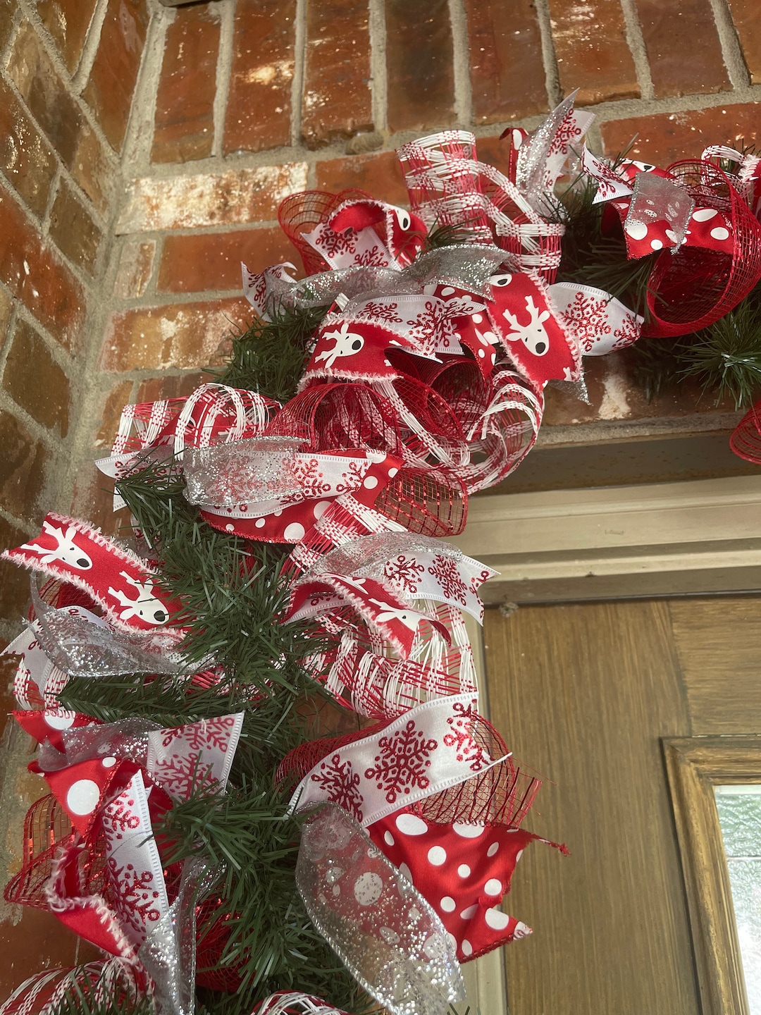 Christmas Garland, Front Door Garland, Fireplace Garland, Christmas Garland for Mantel