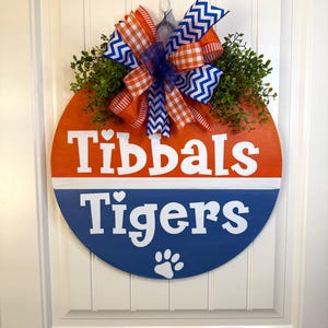 School Name Spirit Door Hanger, Teacher Door Decor, Teacher Door Sign, Classroom Sign, Teacher Gift, Teacher Appreciation, Teacher Sign