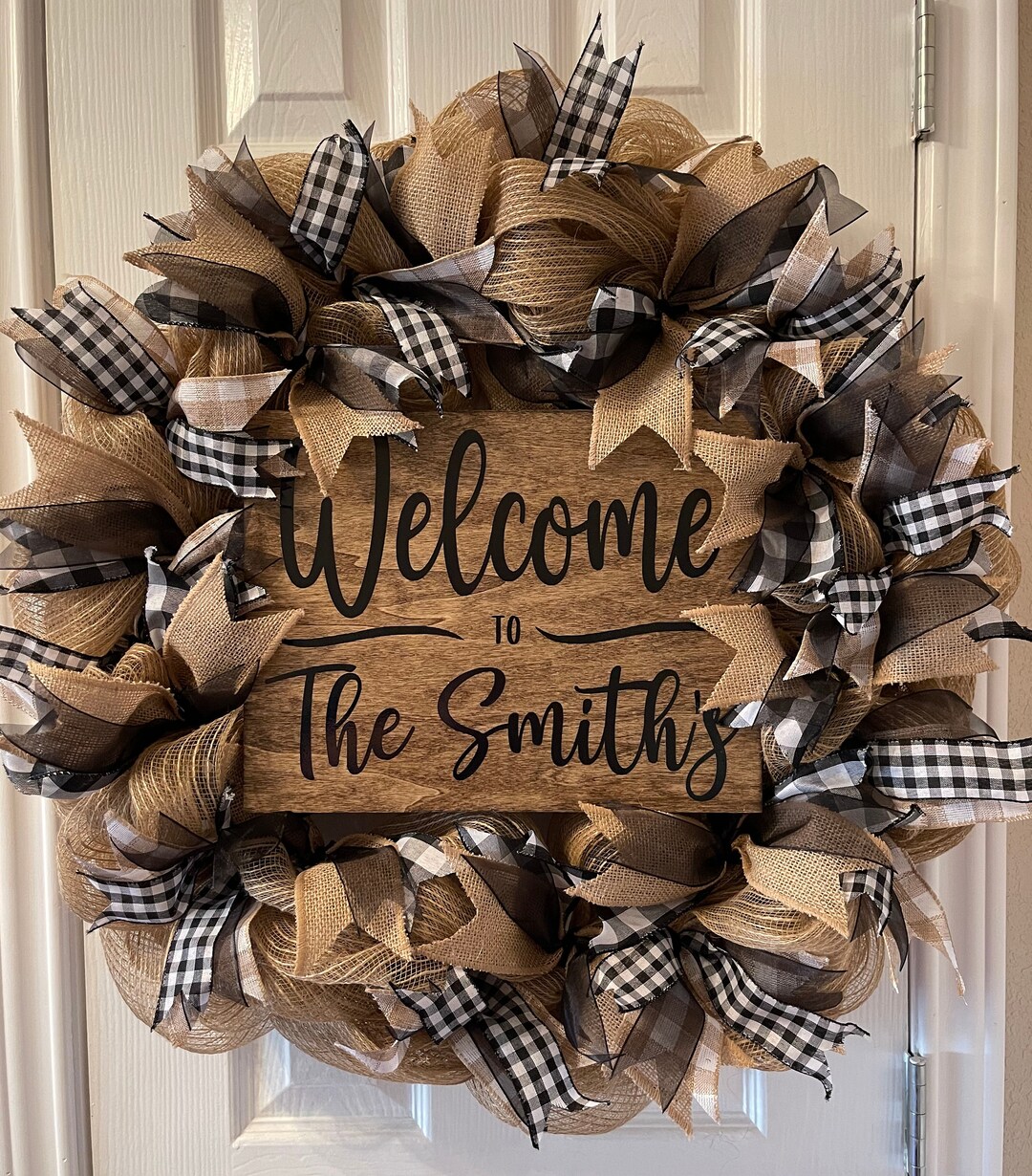 Welcome Wreath, Welcome Wreath for Front Door, Front Door Wreath