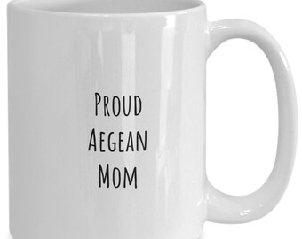 Aegean Cat, Mom, Cat Coffee Mug, Aegean Mom Mug, Cat Lovers, Gift, Aegean Lovers Gift, Aegean Coffee Mug For Her