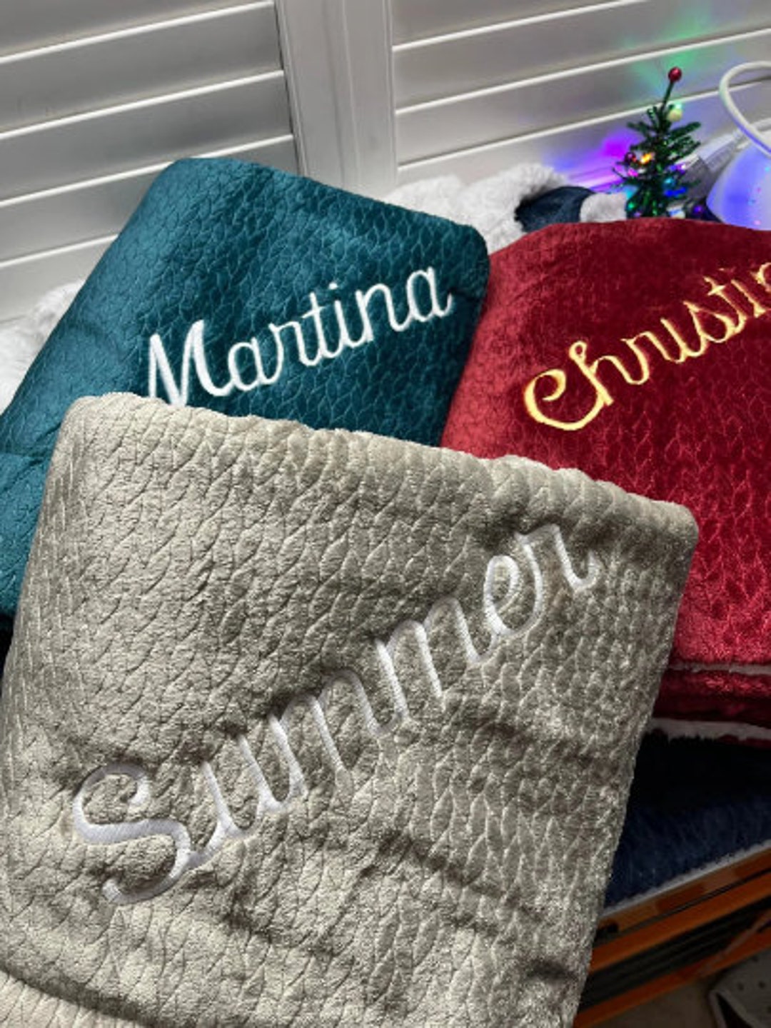 Customized Throws, Monogram, Embroidered, Gifts for Her, Gifts for Him