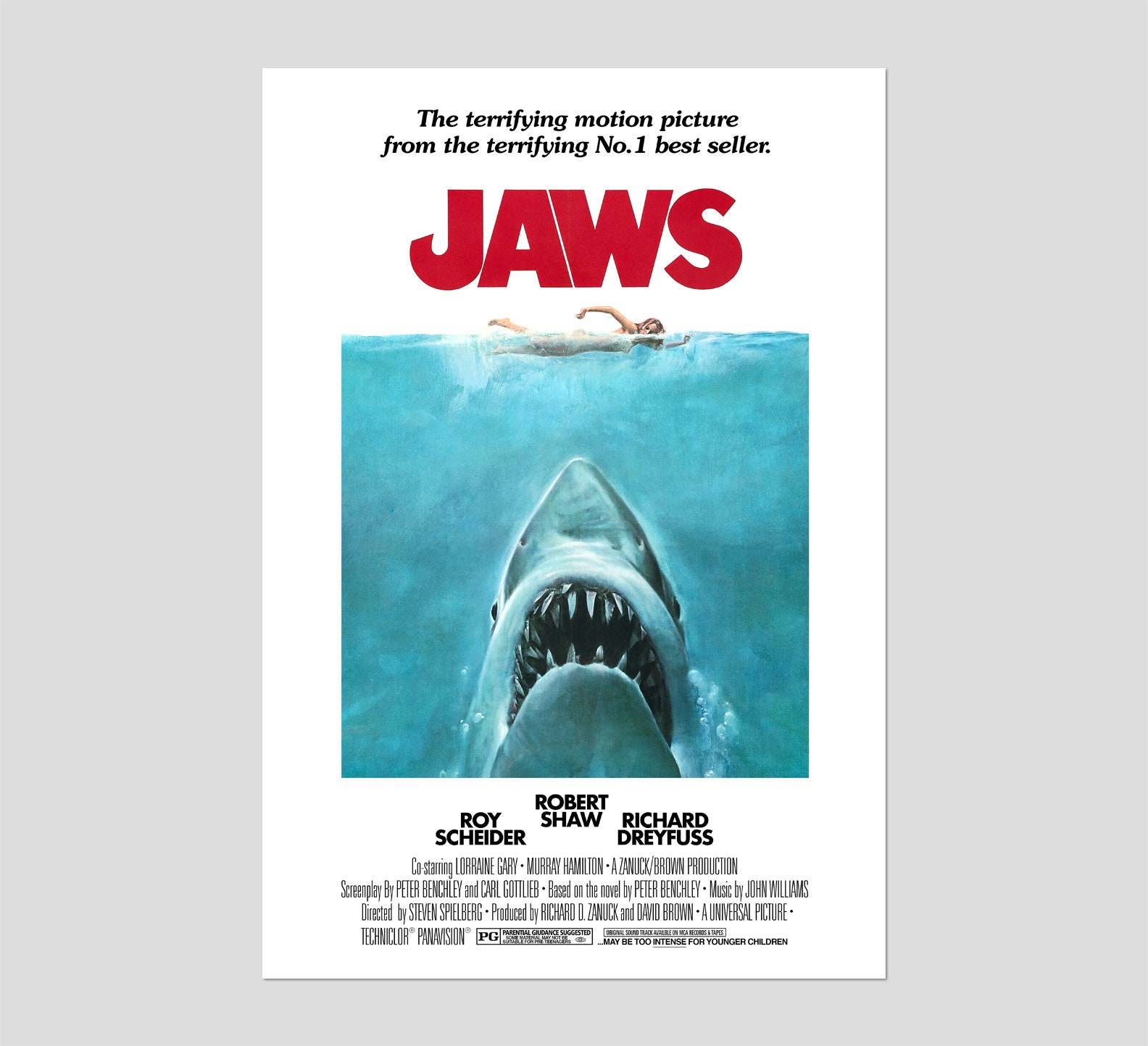 Discover Jaws Movie Poster: Wall Poster