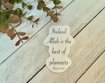 Islamic Inspirational Quote Sticker, Waterproof Laptop Decal (2x3")