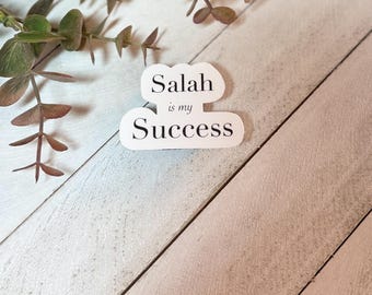 Salah Is My Success Sticker | Islamic Decal| Ramadan and Eid Gift | Laptop & Journal Sticker | Minimalist Inspired| Waterproof Vinyl Sticker