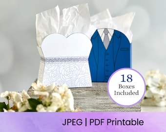 Hochzeit Candy Boxes - Gastgeschenke - Printables