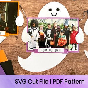 Halloween Ghost Photo Banner SVG Cut File | Halloween Ghost Cut File | Instant Digital Download