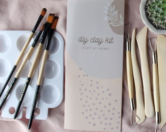 DIY Clay Kit (Double) - Pottery Sculpting, Birthday Gift, Date Night, Arts & Crafts