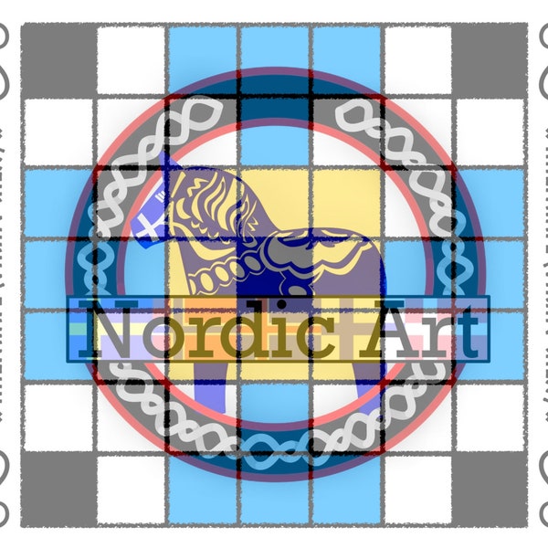 Printable Hnefatafl Viking Chess coin board game board