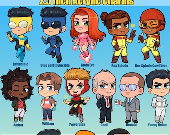 PRE-ORDER Invincible Double-sided Acrylic Charms