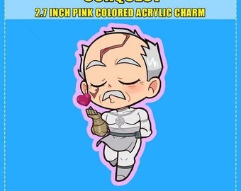 Invincible Conquest Kiss Colored Acrylic Charm