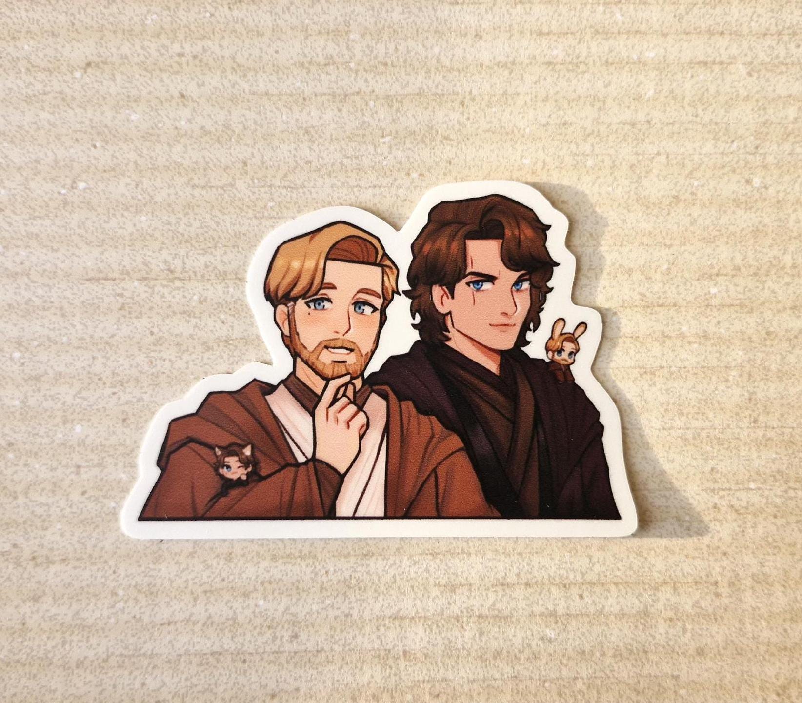Anakin & Obi-wan Vinyl Sticker