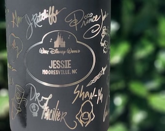 Villains Signature Laser Engraved Tumbler: Personalized Character Cup