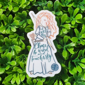 Princess Inspired Sticker, Wild Child sticker, Chase the Wind, Touch the sky