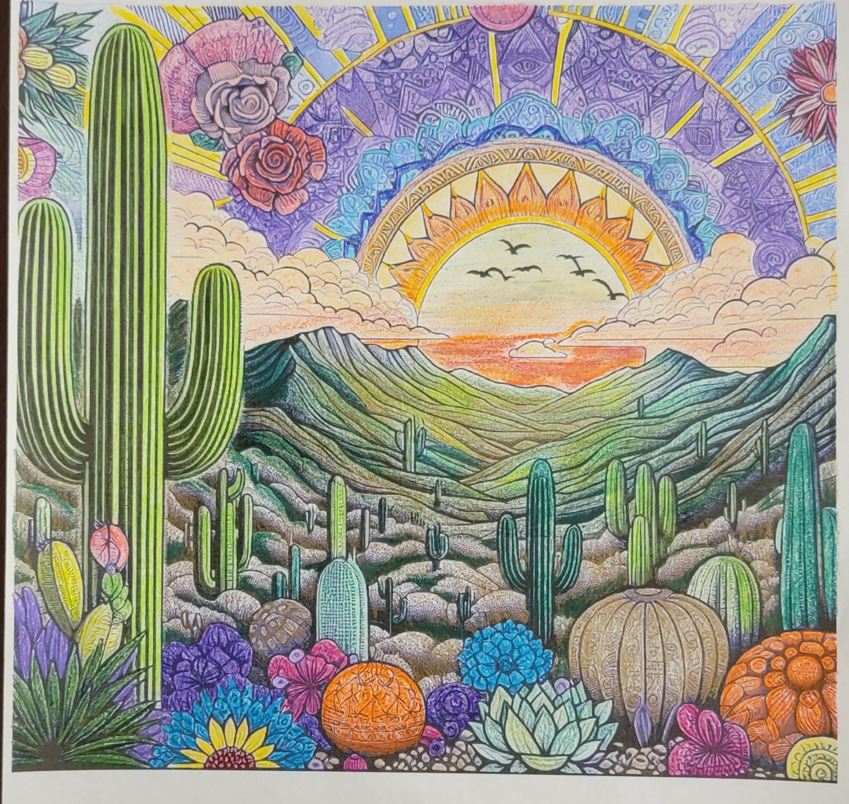 Adult/kid Printable Mexican Inspired Coloring Pages. Mexican Art, Dia ...
