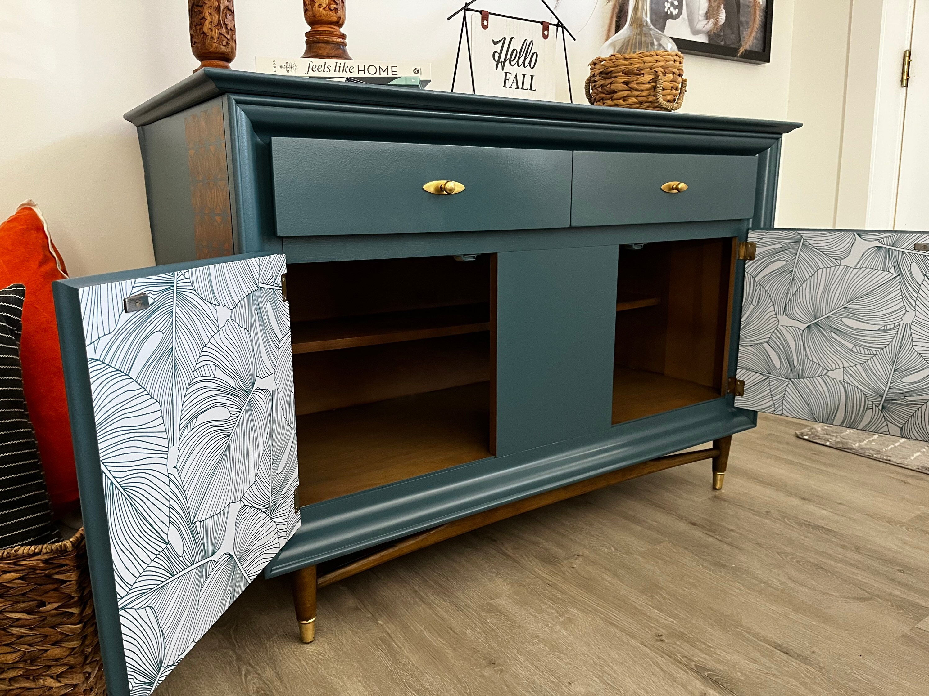 Green Sideboard Etsy