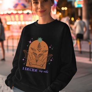 I Decide My Vibe Sweatshirt, Mental Health Sweatshirt, Anxiety Sweatshirt, Self Care Shirt, Retro Aesthetic Sweatshirt, Best Gift, Mom Gift