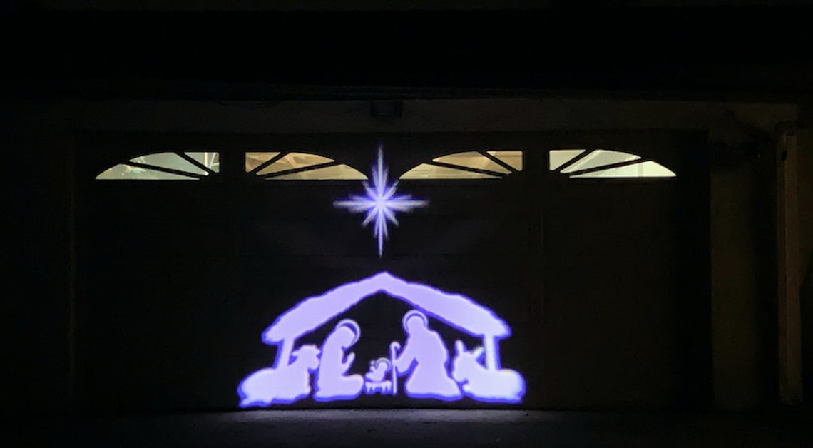 Nativity Scene Projector for Christmas Outdoor Lighting by Etsy