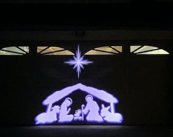 Nativity Scene Projector for Christmas Outdoor Lighting by Beffy Arts