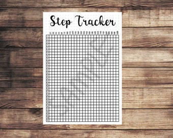 PDF ONLY | Step tracker dot Journal template | printable, tracker, list, monthly, planner, journal, fitness, workout