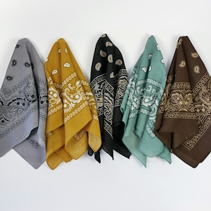 Yellow Bandana Scarf 