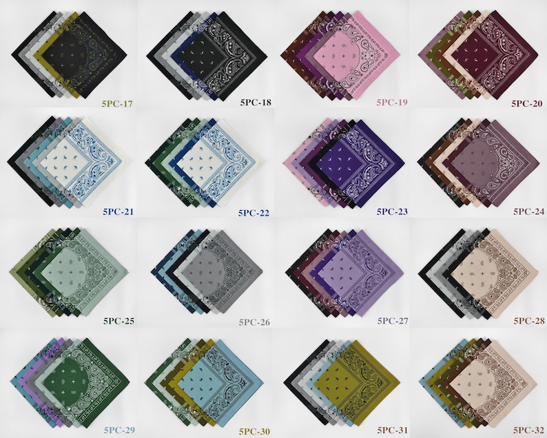 Braun Beige Grau erdige Unisex Bandanas 100% Baumwolle Head Wraps Paisley Floral quadratischer Schal Geschenk für Hunde und Katzen B Bild 4