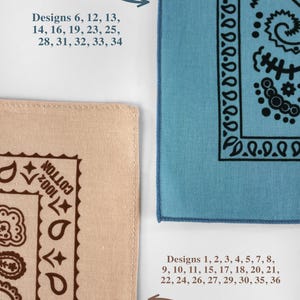 Braun Beige Grau erdige Unisex Bandanas 100% Baumwolle Head Wraps Paisley Floral quadratischer Schal Geschenk für Hunde und Katzen B Bild 8