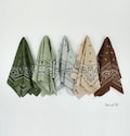 Green Brown Earthy Tone Unisex Bandanas 100% Cotton Botanical Head Wraps Paisley Floral Square Scarf Gift for Dogs and Cats A