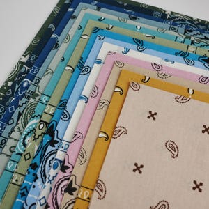 Braun Beige Grau erdige Unisex Bandanas 100% Baumwolle Head Wraps Paisley Floral quadratischer Schal Geschenk für Hunde und Katzen B Bild 12