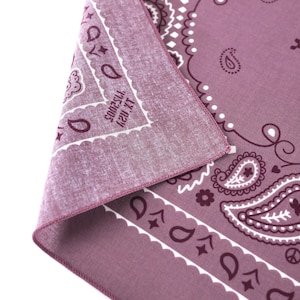 Braun Beige Grau erdige Unisex Bandanas 100% Baumwolle Head Wraps Paisley Floral quadratischer Schal Geschenk für Hunde und Katzen B Bild 9