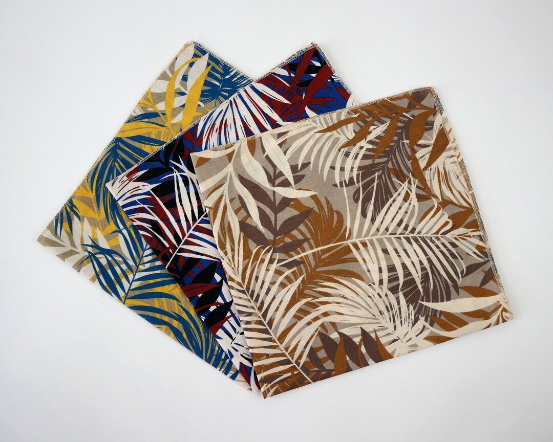 Multicolor Tropical Leaves Hair Wraps 100% Cotton Printed - Etsy