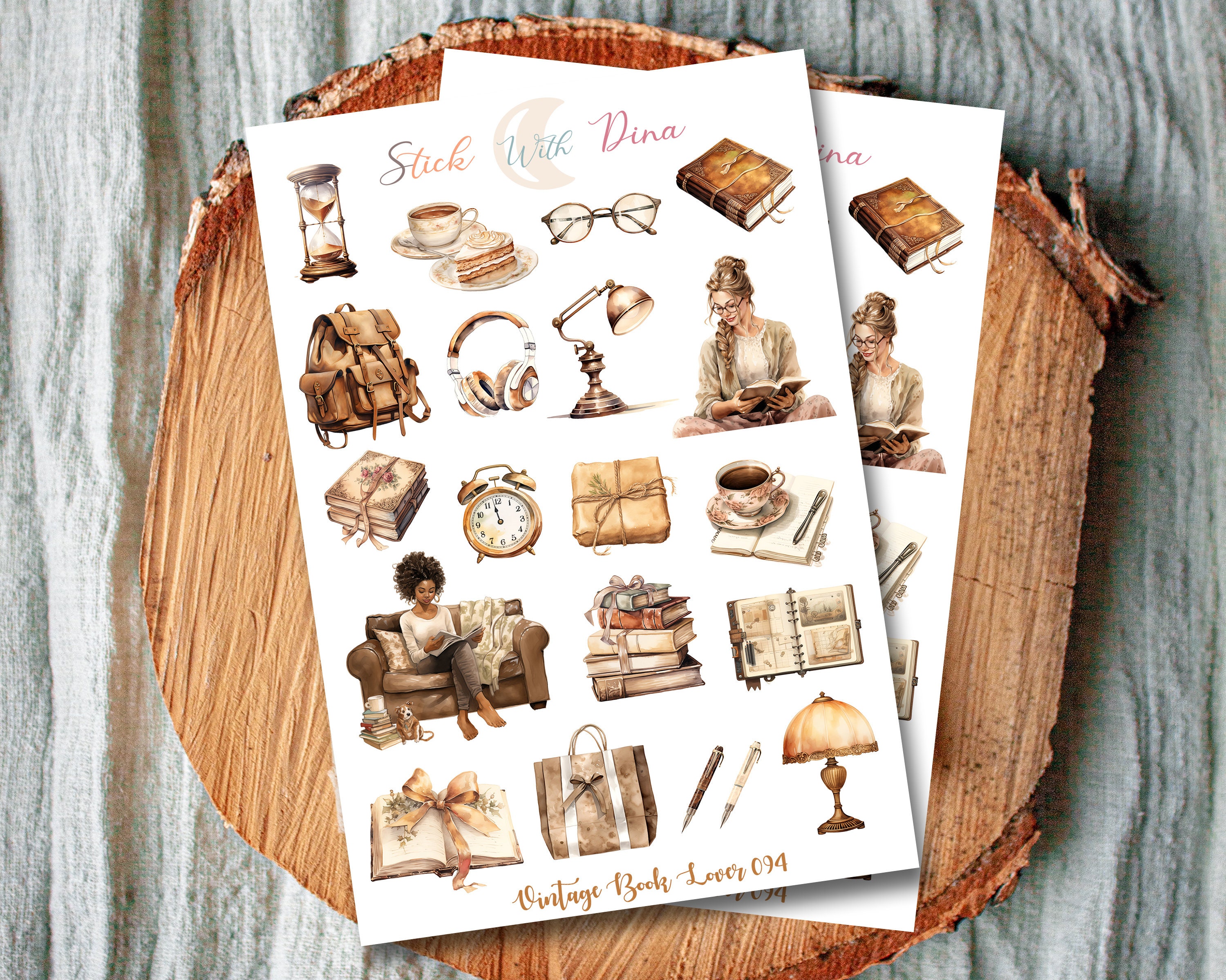 120 stuks Vintage stickers, esthetische stickers, waterdichte vinyl stickers voor DIY journal, scrapbook stickers, fotoalbum, craft notebook, esthetische decoratie