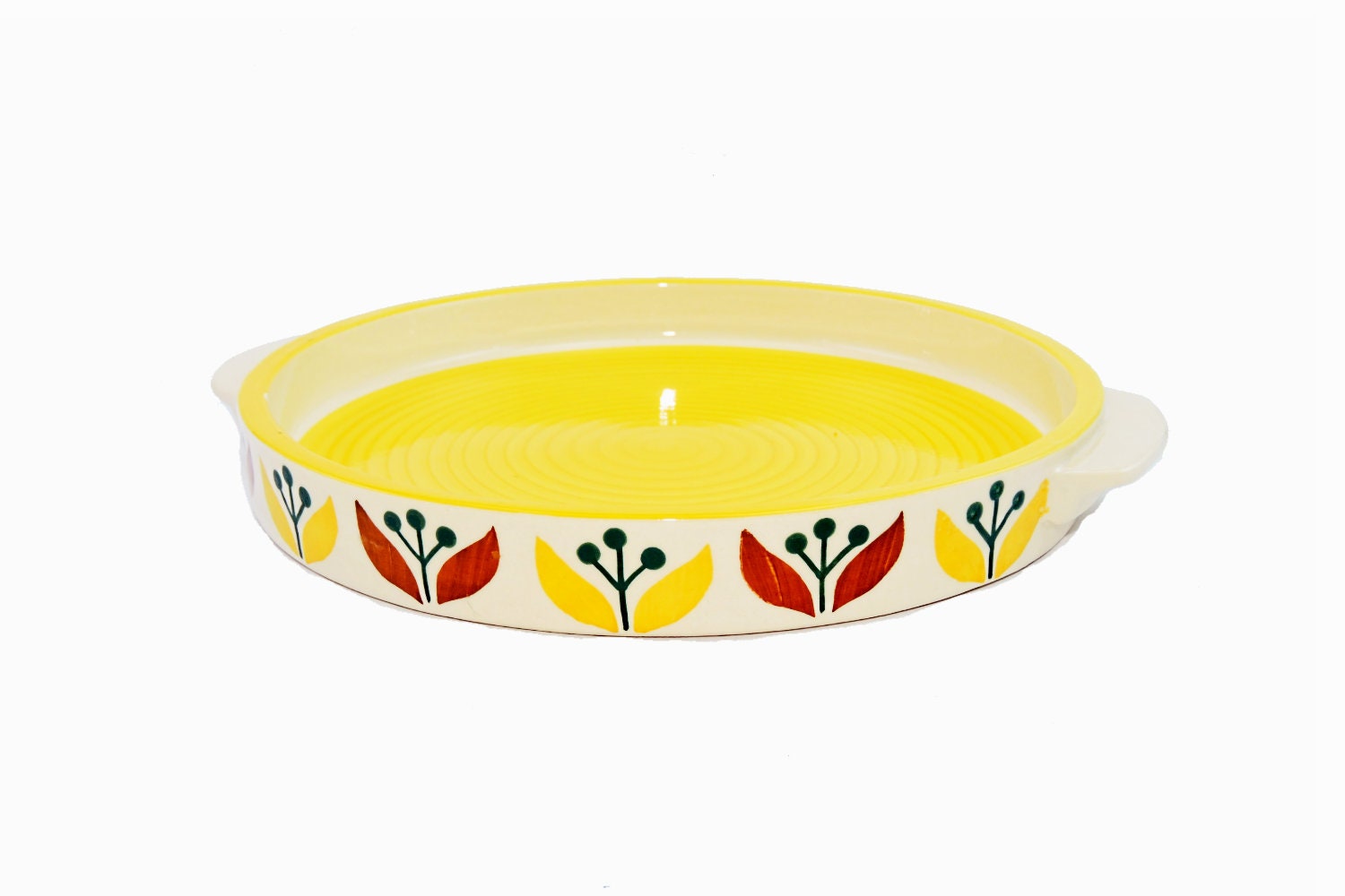 Kitchen & Dining Home & Living 1 Pc Ceramic Serving Tray/ Pizza Serving