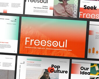 Freesoul Powerpoint | Keynote | Google Slide Bundle Presentation Template | Canva Creative Brand Business Presentation