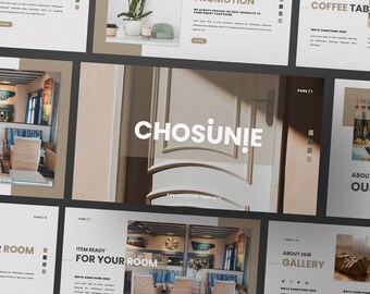 Coshunie Powerpoint | Keynote | Google Slide Bundle Presentation Template | Canva Creative Brand Business Presentation