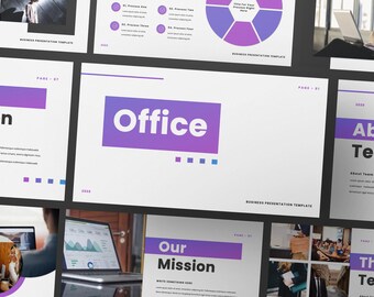 Office Business Powerpoint | Keynote | Google Slide Bundle Presentation Template | Canva Creative Brand Business Presentation