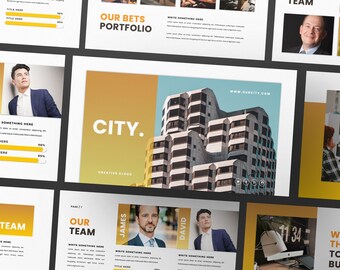 CITY Powerpoint | Keynote | Google Slide Presentation Template | Canva Creative Brand Business Presentation