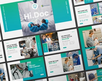 Hi.Doc Powerpoint | Keynote | Google Slide Bundle Presentation Template | Canva Creative Brand Business Presentation