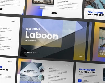 LABOON Powerpoint | Keynote | Google Slide Bundle Presentation Template | Canva Creative Brand Business Presentation