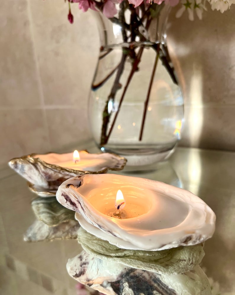 EmmaWadeART Oyster Shell Candle