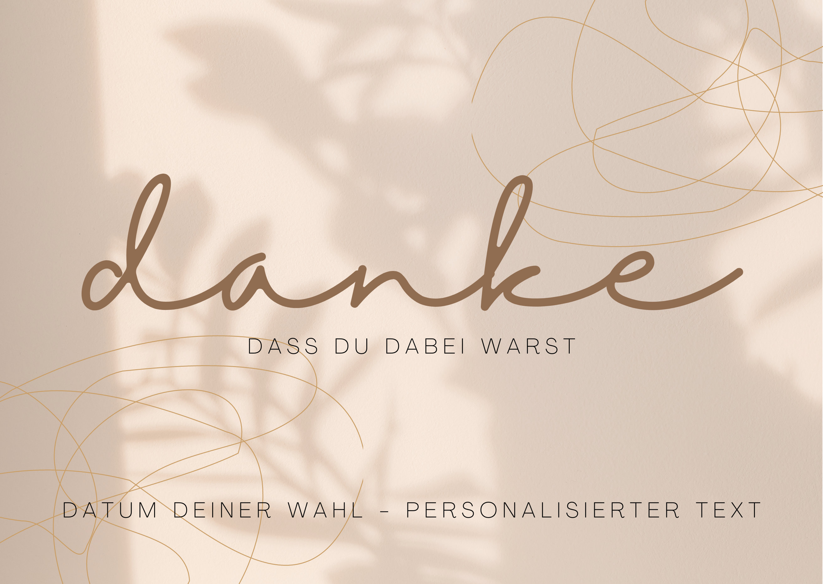 Danke Das Du Für Mich Da Warst Danke Dass Du Dabei Warst - Karte - Personalisiert - Zum Drucken - Etsy