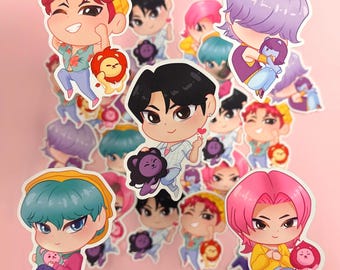 Saja Boys w/Friends 3” Matte Stickers