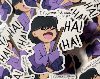 Goemon diz HA HA-Sticker