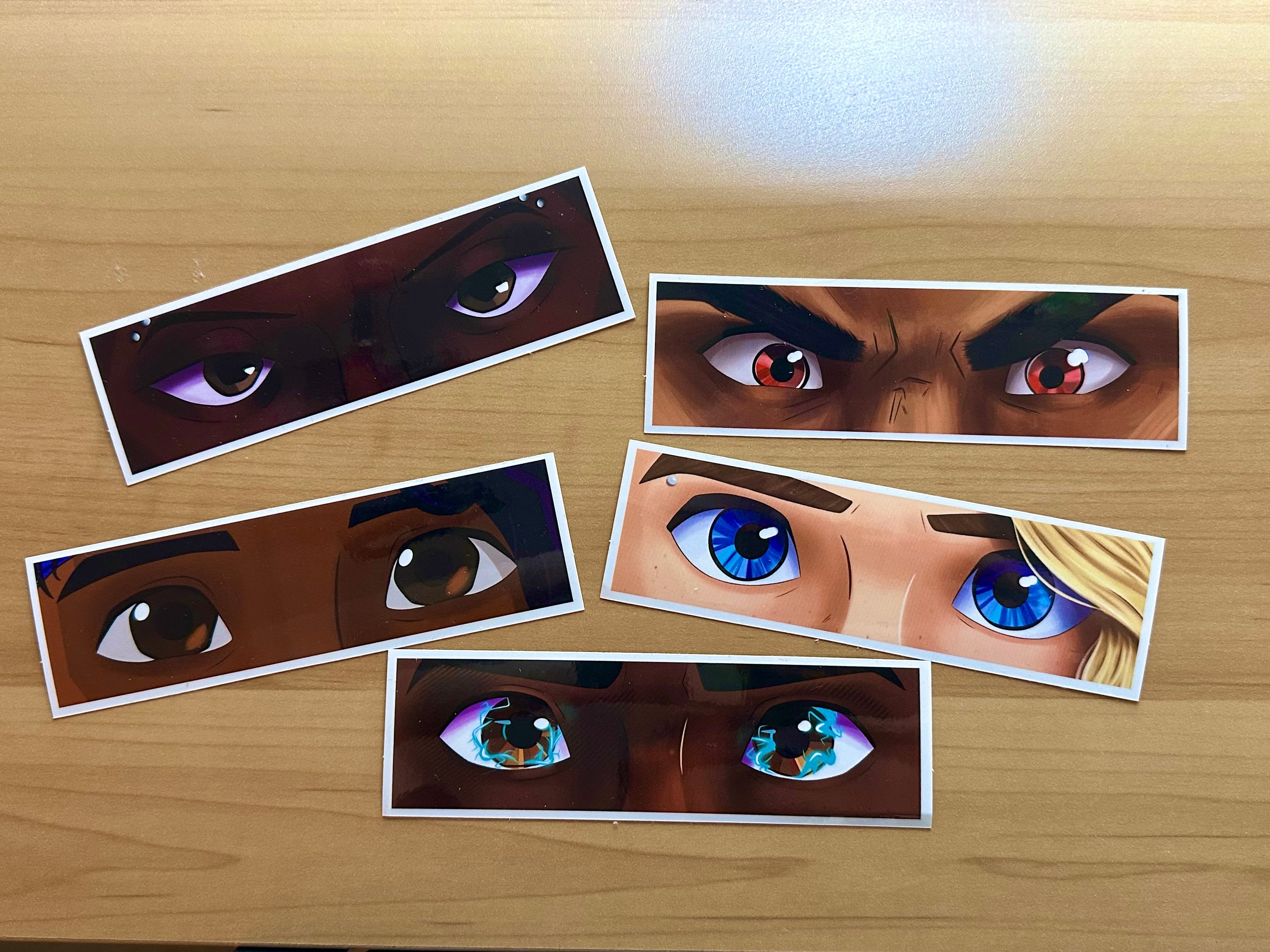Adesivos do Spiderverse-Eyes