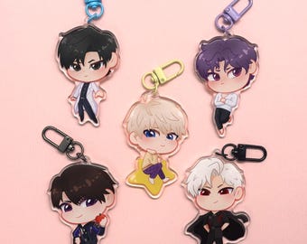 LADS Boys Clear 3” Epoxy Double Sided Keychain